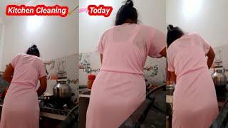 Saf Safai Abhiyan | Kitchen Cleaning  | House wife daly routine | House wife blog | My First Vlog