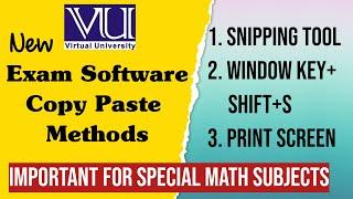 VU Exam Software 2022 | Copy paste correctly all methods | Vu exam Demo 2022 new updated