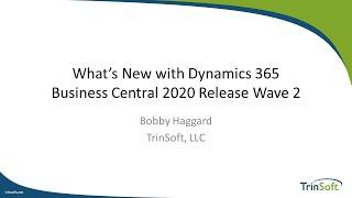 What's New in Microsoft Dynamics 365 Business Central 2020 Release Wave 2