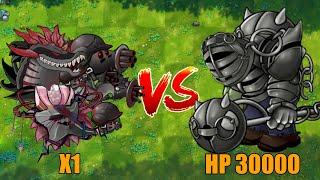 PVZ 1 Fusion Challenge!! 1 Plants Fusion VS 30000 Obsidian Gargantuar - Who Will Win?