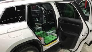 Comfort Mat Titan использовали при шумоизоляции пола (днища авто со стороны салона) Skoda Kodiaq.