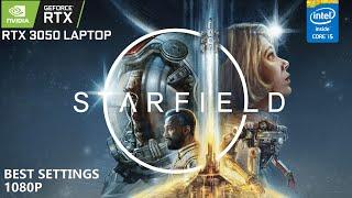 Starfield Benchmark RTX 3050 Laptop | Gameplay Best Settings 1080p | Core i5-11320H | 8+8 GB RAM