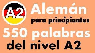 550 palabras del nivel alemán A2