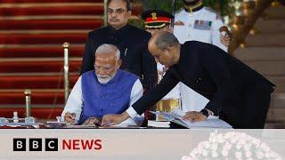 Narendra Modi sworn in as India’s prime minister for third term | BBC News