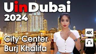 Dubai Live 24/7  Night City Center, Burj Khalifa [ 4K ] Walking Tour