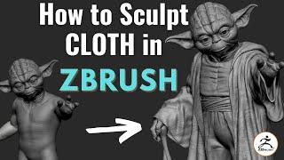 How to SCULPT CLOTH in Zbrush II EASY WORKFLOW II