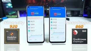 Dimensity 920 Vs Snapdragon 860