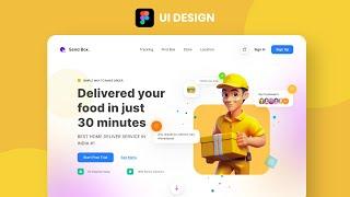 Figma Delivery Website UI Design: Step-by-Step Web Design Tutorial 2024