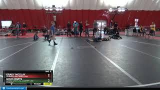 12U Boys 117 Grady Nicklay LaCrosse Area Wrestlers Vs Gavin Barts Askren Wrestling Academy Lake Co