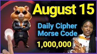 15 August Hamster Kombat Daily Cipher Code  Today