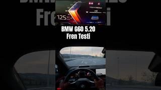 2024 BMW G 60 5.20 i - Brake Test #povtestdrive #braketest #autobahn