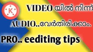 Easy way to extract audio and transfer audio with kinemaster,malayalam easy method