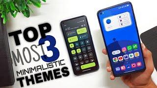 Top 3 Most Minimalistic Themes For MiUi 12/12.5 | best Theme for miui 12 | Miui 12 Theme | HINDI