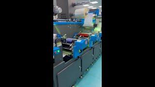 Printing, laminating and die-cutting in one process - Self Adhesive Label Printing #label #printing