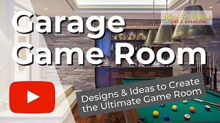 40 Garage Game Room Ideas - Turn Your Boring Garage to a Fun Entertainment Center!