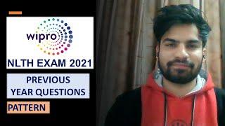 Wipro NLTH 2021 | Previous Year Questions pdf | Pattern