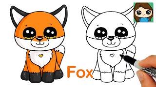 How to Draw a Fox Easy | Beanie Boos