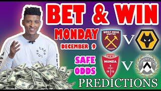 Football Prediction Today 09-12-2024 |  Betting tips Today | Safe investments