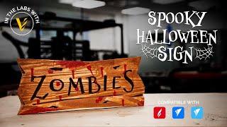 Making Spooky Halloween Signs Free Trial Project | In the Labs Vectric | FREE CNC Projects