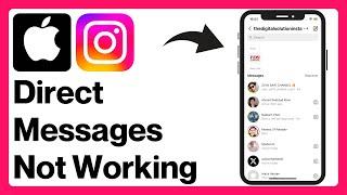 iPhone: How to Fix Instagram Direct Messages Not Working Problem | Instagram DM Not Loading (2024)