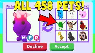 I traded for all 458 PETS in Adopt Me!