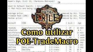 CÓMO UTILIZAR POE-TradeMacro | GUÍA RÁPIDA | PATH OF EXILE