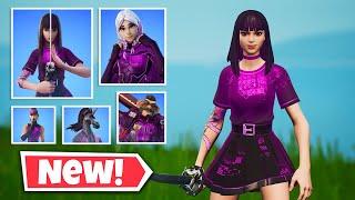 NEW PURPLE RUNE Skins Gameplay in Fortnite || FULLY UNLOCKED