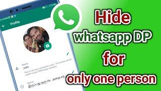 Hide whatsapp dp for one person | whatsapp dp hide | Natsathra tech