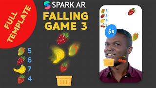 SPARK AR GAME | COLLECTOR GAME 3, FALLING GAME 3 template ( patches only )