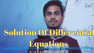 #Solution of differential equations