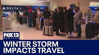 Winter storm impacts US airport travel | FOX 13 Seattle