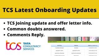 TCS Latest Onboarding Updates|| Offer letters and TCS Exam info || Common Queries answered