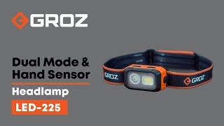 Groz Dual Mode & Hand Sensor Headlamp (LED-225)