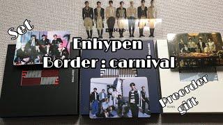 [UNBOXING] ENHYPEN BORDER: Carnival (Set) ver Up, Down, Hype + pre order gift