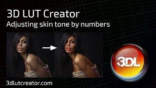 Adjusting and matching skin tone by numbers in 3D LUT Creator