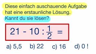 Diese einfach ausschauende Aufgabe hat eine erstaunliche Lösung. Kannst du sie lösen?