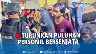 Detik-detik Kampung Beting Pontianak Gerebek oleh Polda Kalbar Amankan Komputer Hingga Narkoba