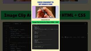 Image Clip Animation Slider | HTML, CSS, JV Source Codes  #codes  #shorts  #coding #jvcodes