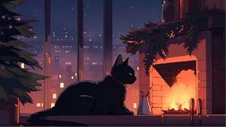 Cozy Winter  Lofi cat | just want to help you relax  Deep Focus To Study / Work