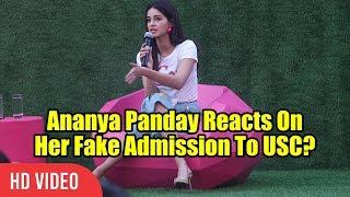 Ananya Panday Reacts On Her Fake Education Controversy | Full Video