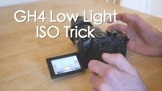 Panasonic Lumix GH4 Low light ISO trick that you may not know about