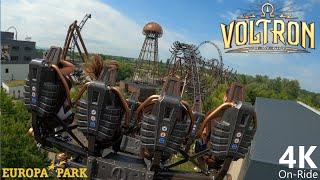 Voltron - 4K On-Ride - Back Row - Europa Park - Mack Rides Stryker Coaster - POV