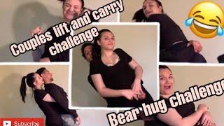 COUPLES LIFT AND CARRY CHALLENGE BEAR HUG *HILARIOUS*