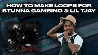 How To Make EMOTIONAL Lil Tjay & Stunna Gambino LOOPS From Scratch | Fl Studio Tutorial