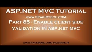Part 85   Enable client side validation in asp net mvc