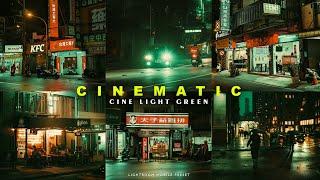 Cinematic Cine Light Green - Free Lightroom Mobile Presets | Cinematic Night Preset | Night Preset