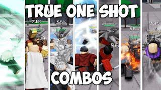 TRUE ONE SHOT COMBOS FOR EVERY CHARACTER (Strongest battlegrounds) #2
