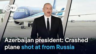 Aliyev accuses Russia of trying to hide cause of plane crash | DW News