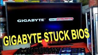 GIGABYTE MOTHERBOARD STUCK IN BIOS LOGO FIX.