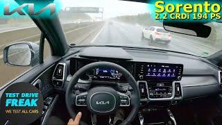 2023 Kia Sorento 2.2 CRDi AWD 194 PS GERMAN AUTOBAHN DRIVE POV